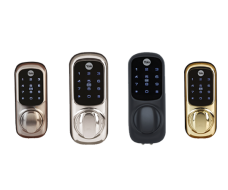 Product picture of the Keyless Connected Smart Lock in Black